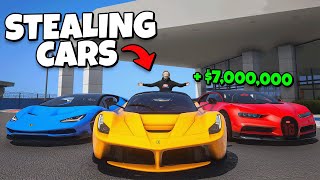 Robbing Every Car Dealership in GTA RP [upl. by Michelina]