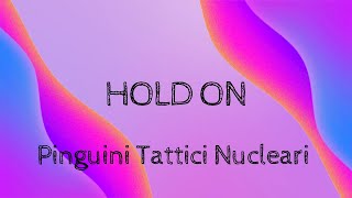 Pinguini Tattici Nucleari  Hold On Lyrics Testo [upl. by Kinsler]