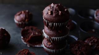 Soft and Moist Banana Chocolate Muffins Recipe [upl. by Koby]