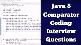 java 8 coding interview Questions on Comparator  custom sorting  3 [upl. by Ilahsiav]