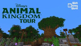 Touring Disneys Animal Kingdom in Minecraft [upl. by Annazus]