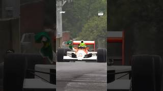 😢 Lewis Hamilton driving Ayrton Senna’s iconic 1990 McLaren car he won the F1 championship with 🏎️ [upl. by Froemming593]