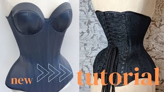 DETAILED ✅ How To Draft A Corset Pattern Drafting Class diy [upl. by Notniuqal]