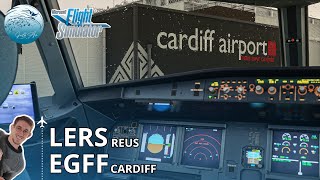 🔴Fenix A320 TUI  Reus LERS ► Cardiff EGFF  Flight Simulator [upl. by Wawro]