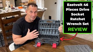 Eastvolt 46 Pieces Drive Socket Ratchet Wrench Set [upl. by Beckman572]