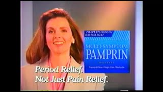 1992 MultiSymptom Pamprin commercial [upl. by Ennaegroeg]