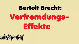 Bertolt Brechts Verfremdungseffekte Der gute Mensch von Sezuan  Deutsch Abitur 2019  2020 [upl. by Aicella]