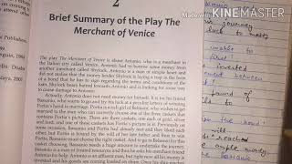 Brief Summary of quotMerchant of Venicequot Play  Ba 6th sem English  Mdu kuk csru [upl. by Mahalia]