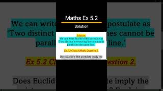 Introduction to Euclids Geometry Class 9 Ex 52  Class 9 Maths Chapter 5 NCERT Solutions shorts [upl. by Desmond]