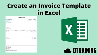 Create Invoice Template in Excel [upl. by Dewhurst259]