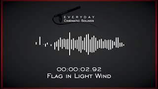 Flag in Light Wind  HQ Sound Effects [upl. by Davidoff423]