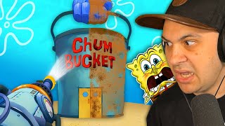 Cleaning the GROSSEST SPONGEBOB PLACES in Powerwash Simulator [upl. by Yesdnyl]