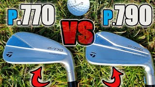 NEW 2023 TAYLORMADE P770 vs P790 IRONS Whats the DIFFERENCE [upl. by Alegnasor830]