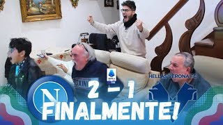 Napoli  Verona 21  FINALMENTE 🤩 LIVE REACTION NAPOLETANI HD [upl. by Daggett]