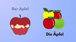 Obst auf Deutsch lernen mit bunten Bildern 😍 [upl. by Atsirtal]