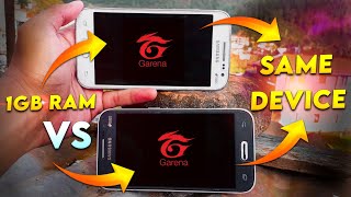 1GB Vs 1GB Ram Same Device Free Fire Test [upl. by Aenehs]