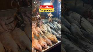 Coxs Bazar fish market Bangladesh 🐠 musafir365 streetfood travel food bangladesh coxsbazar [upl. by Dolhenty]