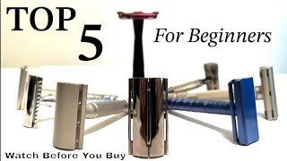 TOP 5 SAFETY RAZORS For Beginners [upl. by Sayette]