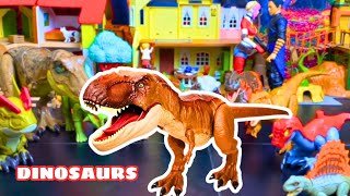 Reviews Jurassic World Figures TREX Indominus Rex Ankylosaurus Triceratops Carnotaurus amp More [upl. by Hamner]