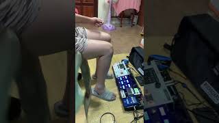 Ampero II Stage  Looper Testing MIDI Sync 2 Guitars input with BeatBuddy [upl. by Latton]