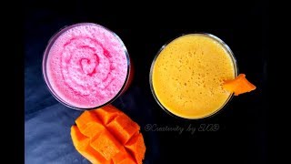 ২ ধরনের লাচ্ছি  আমের লাচ্ছি  রুহআফজা লাচ্ছি  Lassi Recipe Bangla Yogurt Drinks [upl. by Obed127]