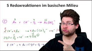 5 Redoxreaktionen im basischen Milieu  einfach erklärt  Chemie Abitur [upl. by Ariek]