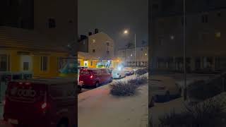 Sokal sokal kaje ber howar somoy ki dekhchi Youtube reel  snow morning Winter Stockholm Sweden [upl. by Sinnek]