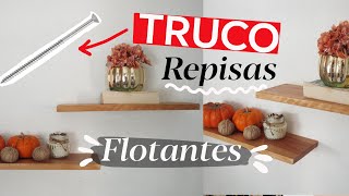 ✅TRUCO REPISAS y estantes FLOTANTES 😲 COMO HACER una repisa o estante flotante de madera [upl. by Annayram]