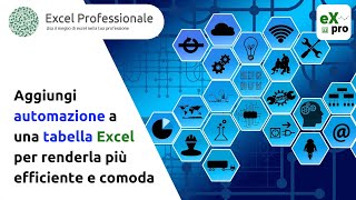 Aggiungi Automazione a una tabella Excel per renderla più efficiente e comoda [upl. by Bertsche]