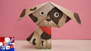 Schattig hondje met flaporen vouwen  makkelijke origami voor kinderen  demo [upl. by Sakovich627]