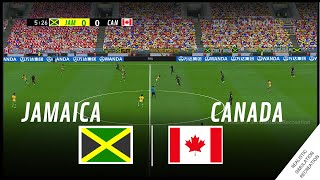 JAMAICA vs CANADA  CONCACAF Nations League • Simulation amp Recreation [upl. by Aikem]