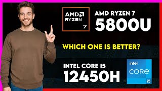 AMD Ryzen 7 5800U vs Intel Core i5 12450H Comparison [upl. by Sidnal913]