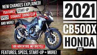 2021 Honda CB500X Review of Specs Changes Explained Features  More  CB 500 Adventure Motorcycle [upl. by Afra]