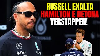 Hamilton motivado recebe ELOGIOS e homenagem de Russell que DETONA Verstappen  F1 [upl. by Quintus]