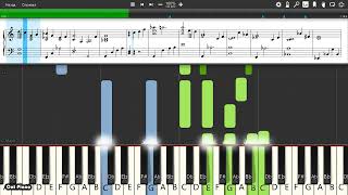 Henry Mancini  Mr Lucky  Piano tutorial and cover Sheets  MIDI [upl. by Aseram]