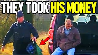 Dash Cam Shows Cops Take 100000 From Innocent Man [upl. by Schott]