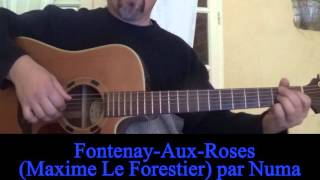 Fontenay Aux Roses Maxime Le Forestier reprise à la guitare 1972 [upl. by Dupaix]