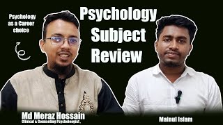 Psychology Subject Review Psychology Job Sectors  Mainul Islam [upl. by Htrag]