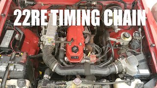 TOYOTA 22RE TIMING CHAIN REPLACEMENT  REMOVAL BREAKDOWN [upl. by Woodberry]