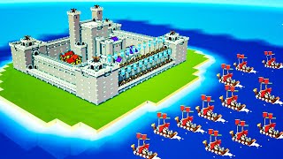 Building A Super Fortress To Withstand Enemy Invasions In Kingdoms And Castles AI Update [upl. by Ettena]