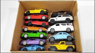 Box Full of Model Cars  Mazda Miniature toy car model Lamborghini  Review of toy cars L A3301 [upl. by Milburn]