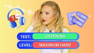 Can YOU pass the HARDEST English listening test Only 5 questions [upl. by Ecikram279]