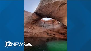 Popular rock formation on Lake Powell collapses [upl. by Trilbi671]