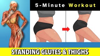 Do This Standing for Slimmer Thighs and Tighter Booty [upl. by Elia]