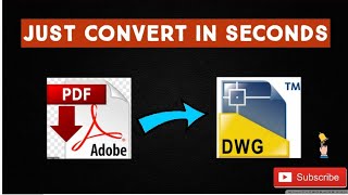 How to convert PDF to AutoCAD in just 2 minutes 😲 [upl. by Aniakudo185]