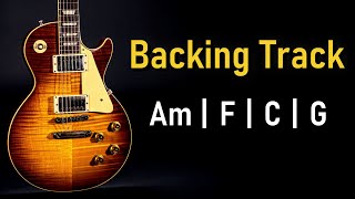 Blues Rock BACKING TRACK A Minor  Am F C G  120 BPM  Guitar Backing Track [upl. by Enicnarf511]