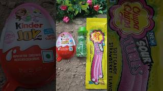 Chupachup tube soft candy cutting with green fennel in Kinder Joy Box shorts youtubeshorts candy [upl. by Amsa689]