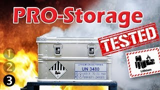 Professional Lithium Battery storage testing the ZARGES K470 Battery Box pt 33 [upl. by Hannahoj]