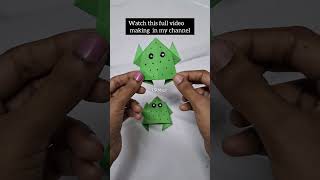 Frog Origami DIY  Frog Craft origami trending craft diy [upl. by Haleigh694]