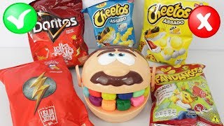 Desafio Zé Bocão PlayDoh Dentista Comendo Salgadinhos Doritos Fandangos Cheetos Ruffles e mais [upl. by Pelagia]